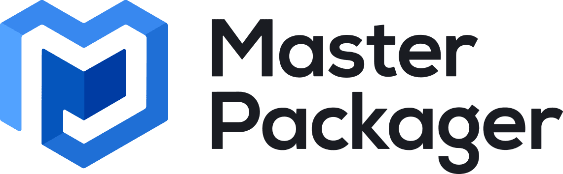 Logo For Master Packager Pro Crack, Featuring A Sleek Design With The Words &Quot;Master Packager&Quot; In Bold, Professional Typography.